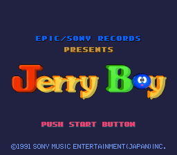 Jerry Boy (Japan) Title Screen